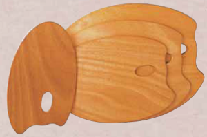 Tavolozze di legno Ovali